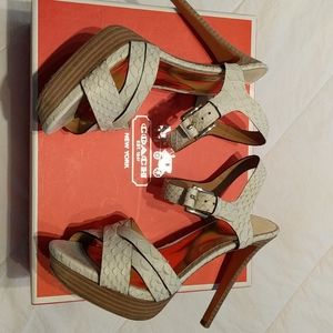 Coach Dani chalk sandals